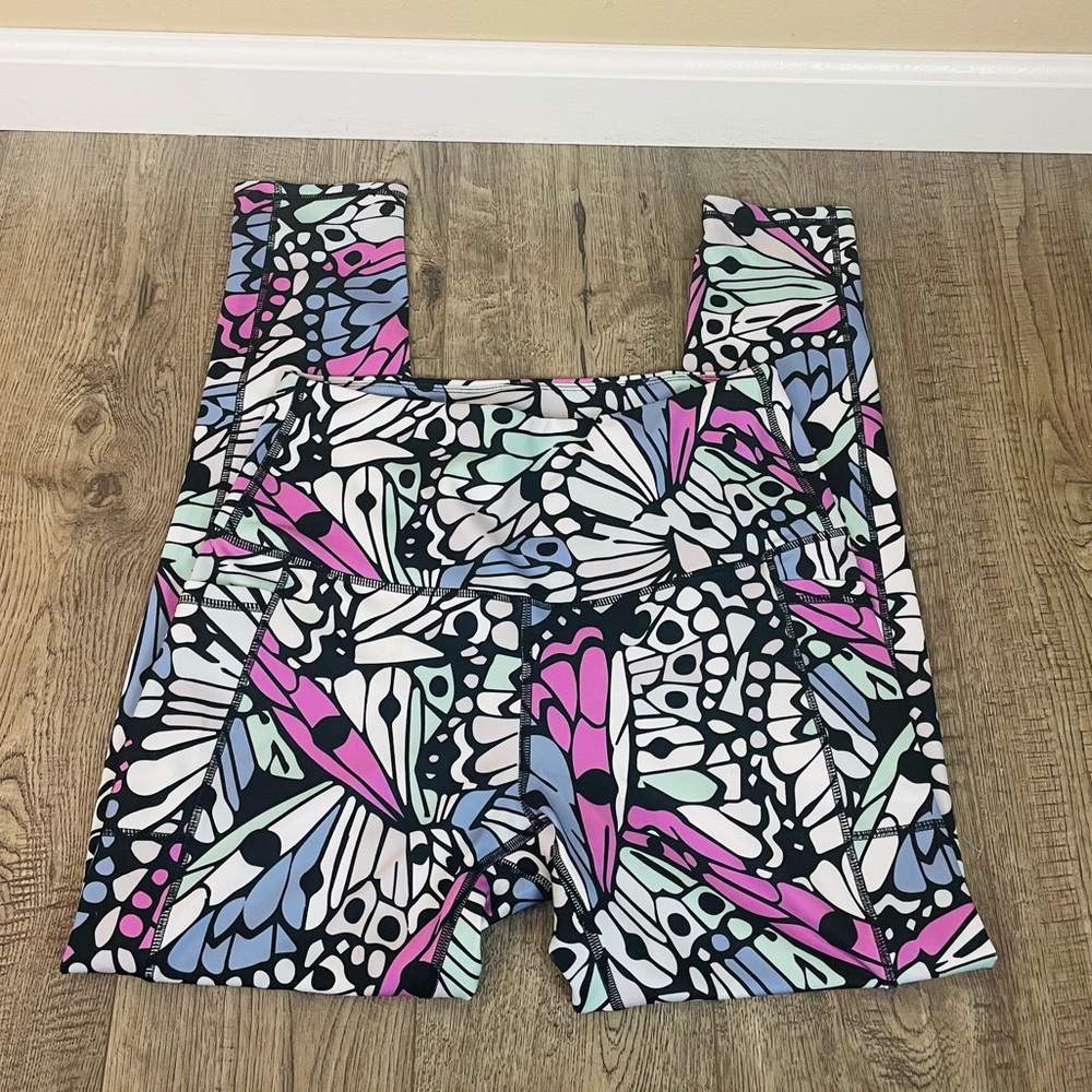 Legend Leggings Women Large Pockets Side Stretch Activewear Outdoor Multicolor